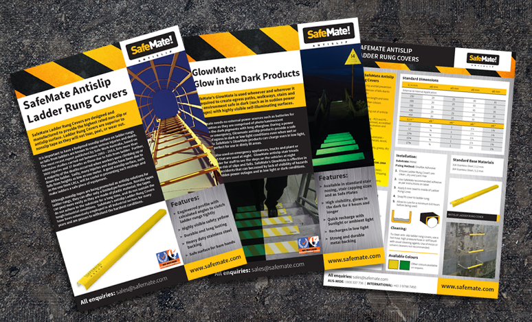 industrial brochure design frankston, product brochure frankston, brochure design, safety strips, brochure design Mornington, industrial design, BAT Design, graphic design